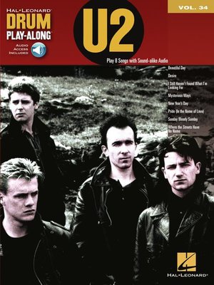 cover image of U2--Drum Play-Along, Volume 34